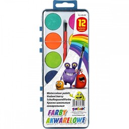 Farby akwarelowe 12 kolorów Fun&Joy 235099