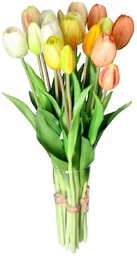 Tulipany gumowe bukiet na wiosnę kolorowy 5szt