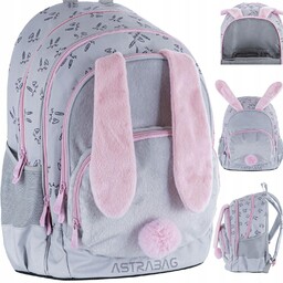 Astrabag Plecak Szkolny Młodzieżowy Z Uszami Królik