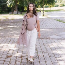 Chusta kółkowa Zaffiro Hug Me - Roma: Latte-U