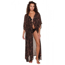 Kimono Sukienka plażowa Lingadore 7208P-1 czarne