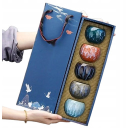 Zestaw Szkliwionych Czarek Filiżanki Tradycyjne Chińskie Do Herbaty