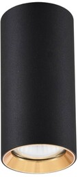 Oczko Manacor 17cm 1xGU10 czarno/złoto LP-232/1D - 170