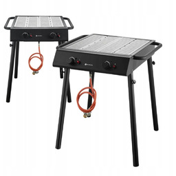 Grill Gazowy Xantos Black 9,5 kW 770x710x870 Czarny