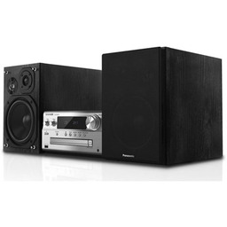PANASONIC Wieża SC-PMX90EG-S Czarno-Srebrna, Odtw.CD, BT, Hi-Res Audio,
