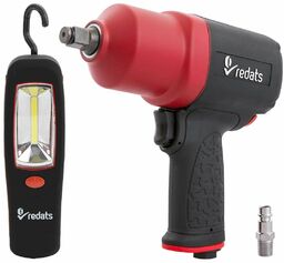 ZESTAW Klucz Pneumatyczny 1/2" Udarowy 1900Nm REDATS P-180