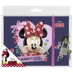 Pamiętnik twarda oprawa kłódka Myszka Minnie Derform DF062706
