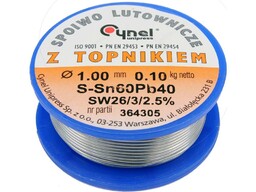 Toya Spoiwo lutownicze sn60pb40 1,0/100 Cynel 76810