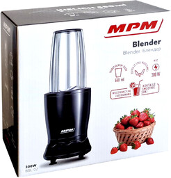 Blender kielichowy Mpm BBL-03 300W czarny