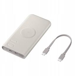 Powerbank Samsung 10000 mAh beżowy ładowanie bezprzewodowe