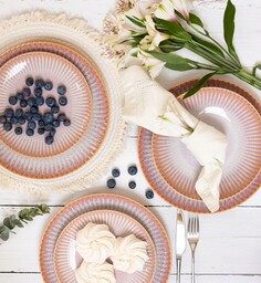 Lubiana Stoneware Ceramika Blush Serwis Obiadowy 36/12 Os