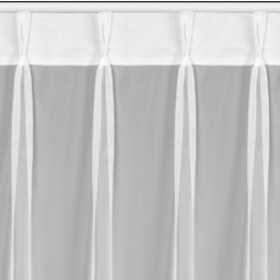 Firana z woalu biała mocowana na systemie flex