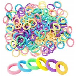 200x Gumki Frotki Do Włosów Małe 2cm Zestaw