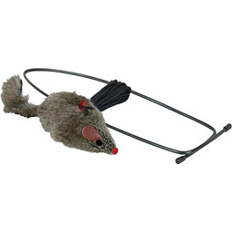 Trixie Pluszowa Mysz Zabawka dla Kota, Szary/Brązowy, 8