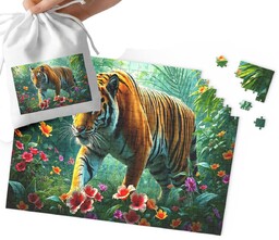 Puzzle - Tygrys Zwierzaki Super Wzory Dla Najmłodszych