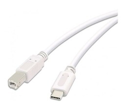 Vivanco 45355 USB-C - USB-B 1,8m Biały Kabel