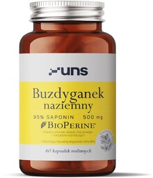 BUZDYGANEK NAZIEMNY + BIOPERINE Suplementy diety, 60 vege