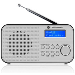 GoGEN DAB 300 N Radio FM DAB+ Srebrny