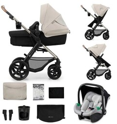 KINDERKRAFT Wózek wielofunkcyjny Moov 2 3w1 Szary