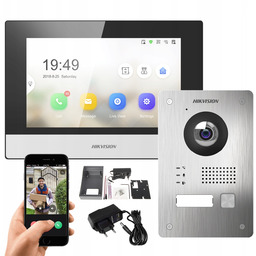 Wideodomofon WiFi Hikvision LCD Brama Furtka Apka