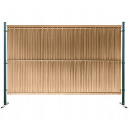 Listwy ogrodzeniowe pionowe wąskie 44-62mm 123x250cm RD08 Słomkowy
