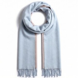 Pakamera SZAL SZALIK kaszmir 100% kaszmirowy niebieski pudrowy