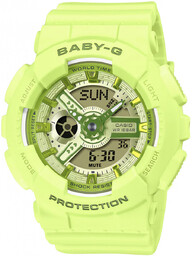 Zegarek Damski Casio Baby-G BA-110YK-3AER zielony