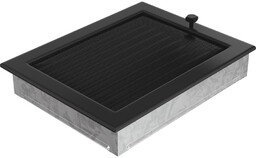 Kratka Wentylacyjna Kominkowa 22X30 Czarna Z Żaluzją