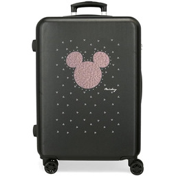 Joumma Disney Mickey Studs Walizka średnia Czarny 46x65x23