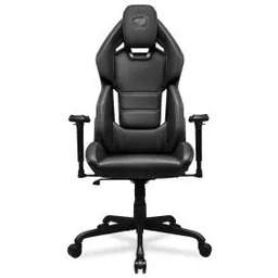 Cougar Hotrod Black Gamingowy do 136kg Skóra ECO