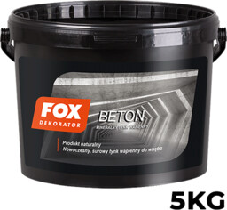 Fox Dekorator Tynk Dekoracyjny Beton 5KG