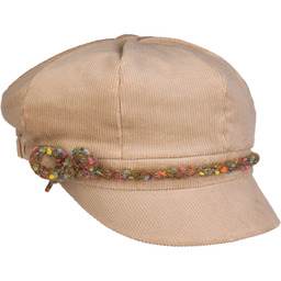 Czapka Kaszkiet Tianda by Lierys, beżowo-zielony, One Size