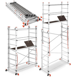 Rusztowanie aluminiowe jezdne składane HIGHER Velly 2x7