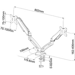 Uchwyt do monitora Art L 13GD