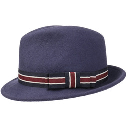 Kapelusz Dziecięcy Filcowy Trilby by Lipodo, niebieski, One