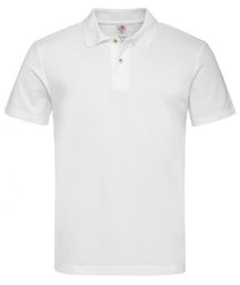 Biała Bawełniana Koszulka POLO -STEDMAN- Męska, Krótki Rękaw,