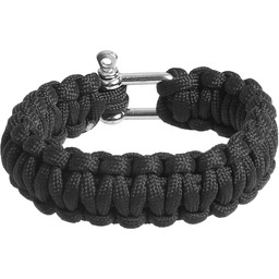 Bransoletka BCB paracord czarna (CM074B)