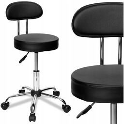Hoker Barowy Stołek Fryzjerski Kosmetyczny Taboret Na Kółkach