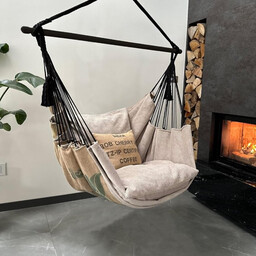 Hamak wiszący krzesło brazylijskie Coffee Swing XXL -