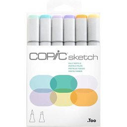 COPIC Sketch Marker Set "Pale Pastels" z 6