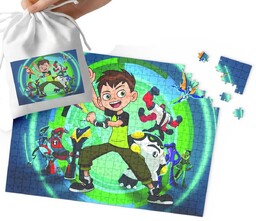 Puzzle Tradycyjne - Ben 10 Wzory Z Bajek