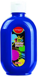 Farba plakatowa 300ml KEYROAD fluorescencyjna neonowa niebieska