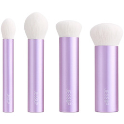 JESSUP SET Luxury Purple Kabuki Face Brush zestaw