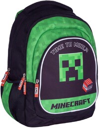 Plecak szkolny dla chłopca, Minecraft, zielony, Astra