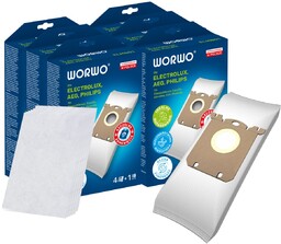 24x Worki S-Bag Worwo do Electrolux Philips AEG