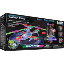 Laser Pegs, klocki konstrukcyjne 30 w 1 Supercopter