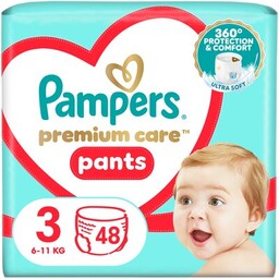 PAMPERS Pieluchomajtki Premium Care Pants 3 (48 szt.)