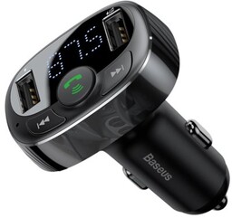 Baseus transmiter T typed Bluetooth 2xUSB microSD (czarny)
