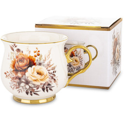 Kubek z porcelany kubek w kwiaty filiżanka