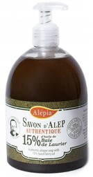 Mydło Aleppo w Płynie 15% Oleju Laurowego, Alepia,